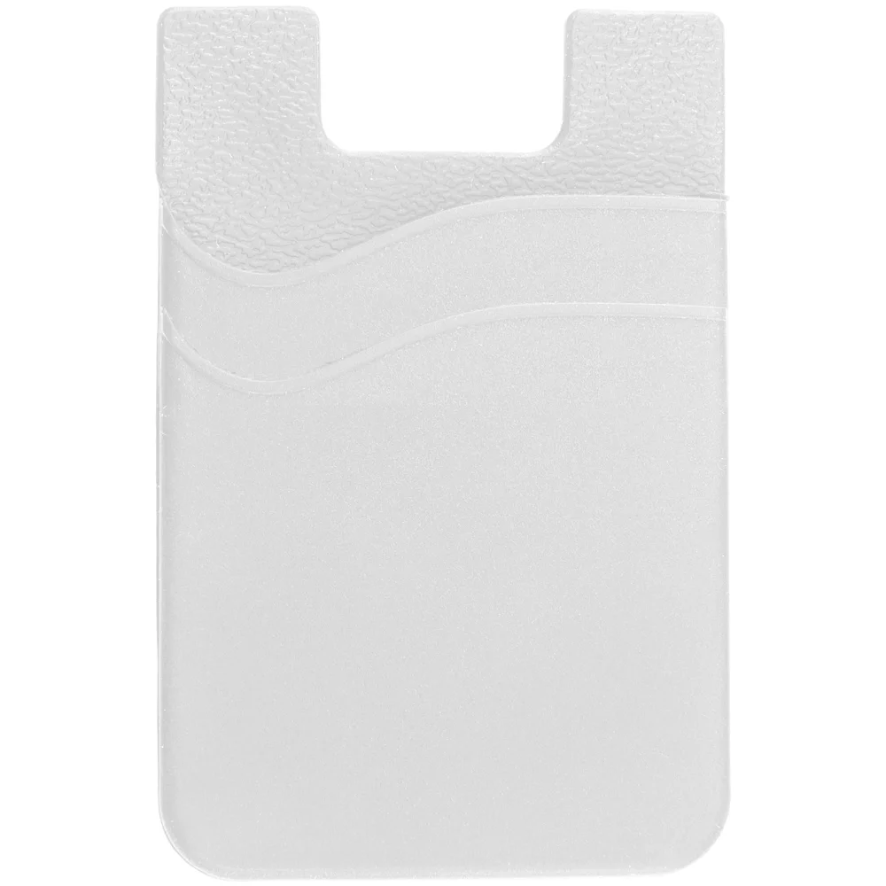 Étui pour téléphone portable à double poche avec adhésif au dos
