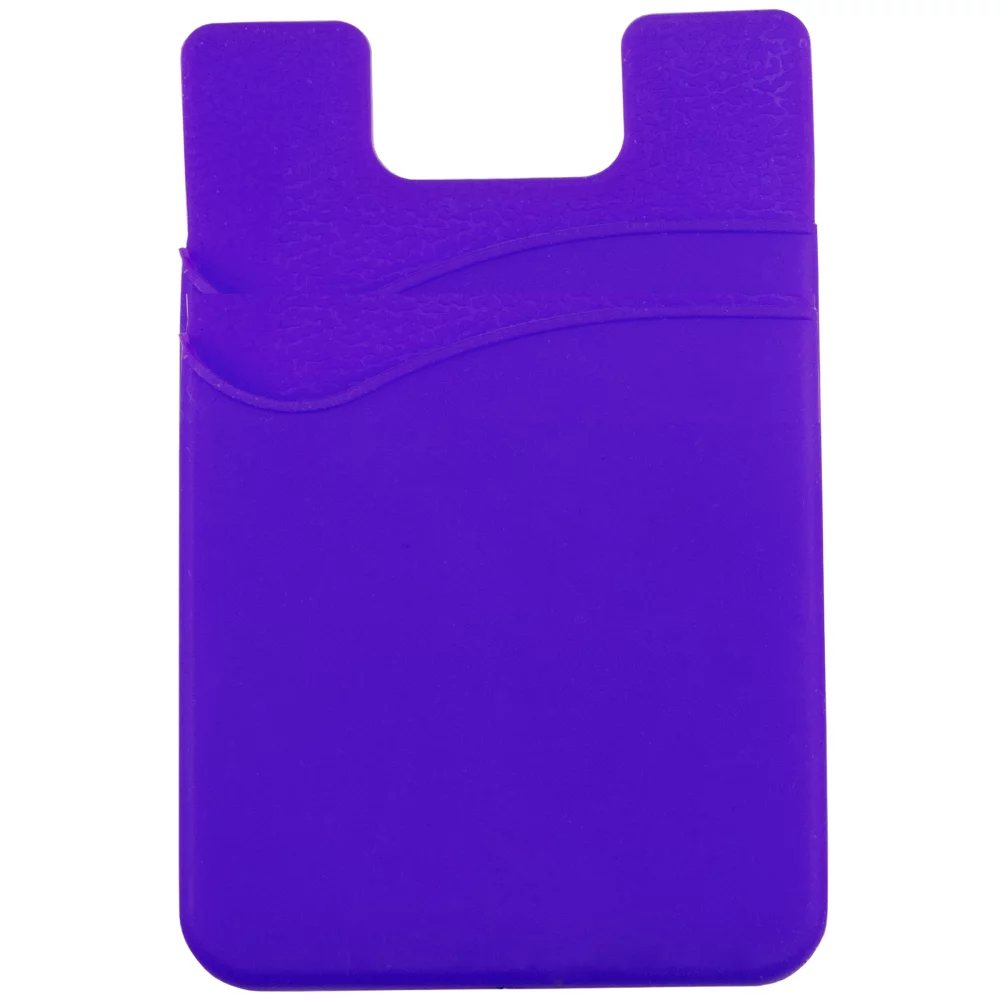 Étui pour téléphone portable à double poche avec adhésif au dos