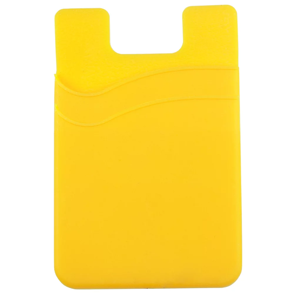 Étui pour téléphone portable à double poche avec adhésif au dos