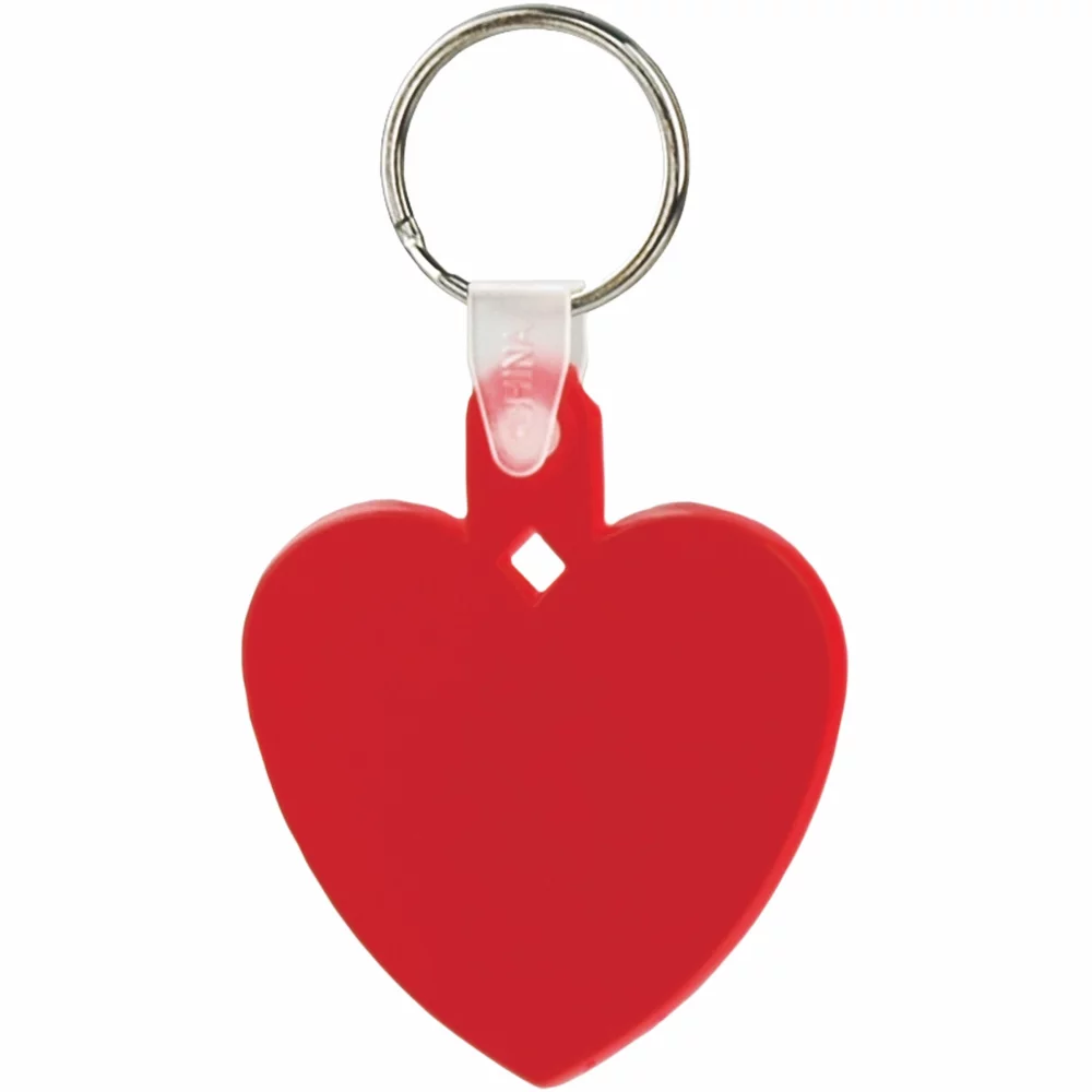 Porte-clés souple et compressible (cœur)