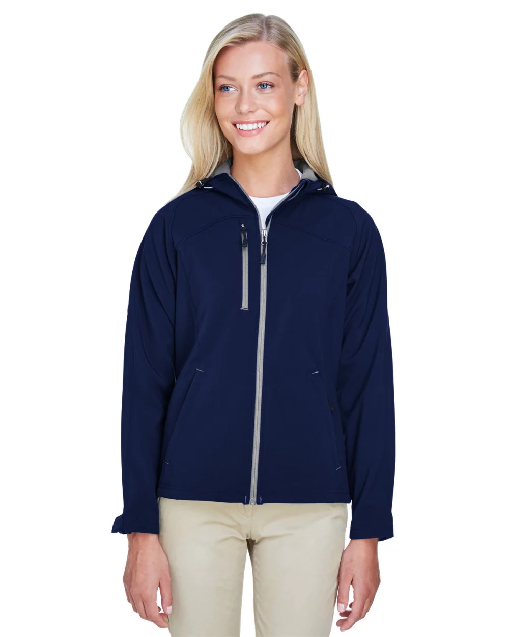 NORTH END Ladies' Prospect Two-Layer Fleece Bonded Soft Shell Hooded Jacket