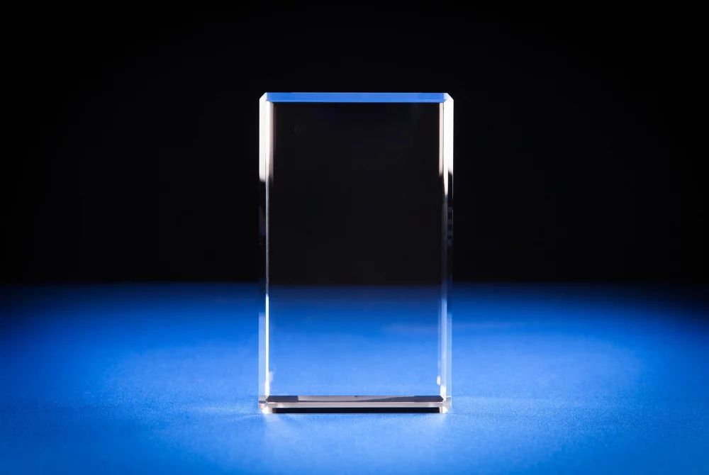 Beveled Rectangle Crystal Award (4 x 4 x 6 1/4")