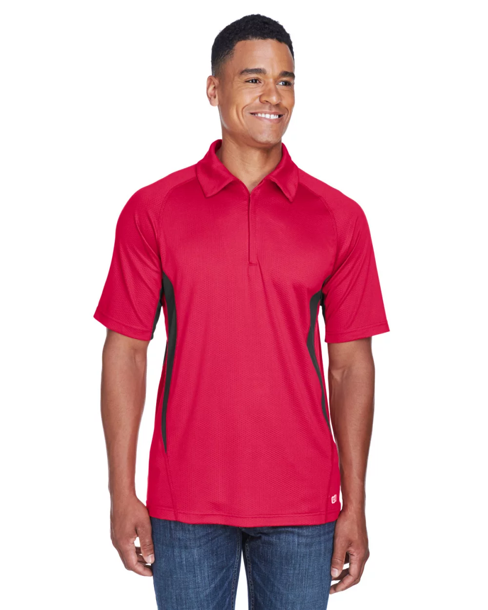 NORTH END SPORT RED Men's Serac UTK cool-logik™ Performance Zippered Polo