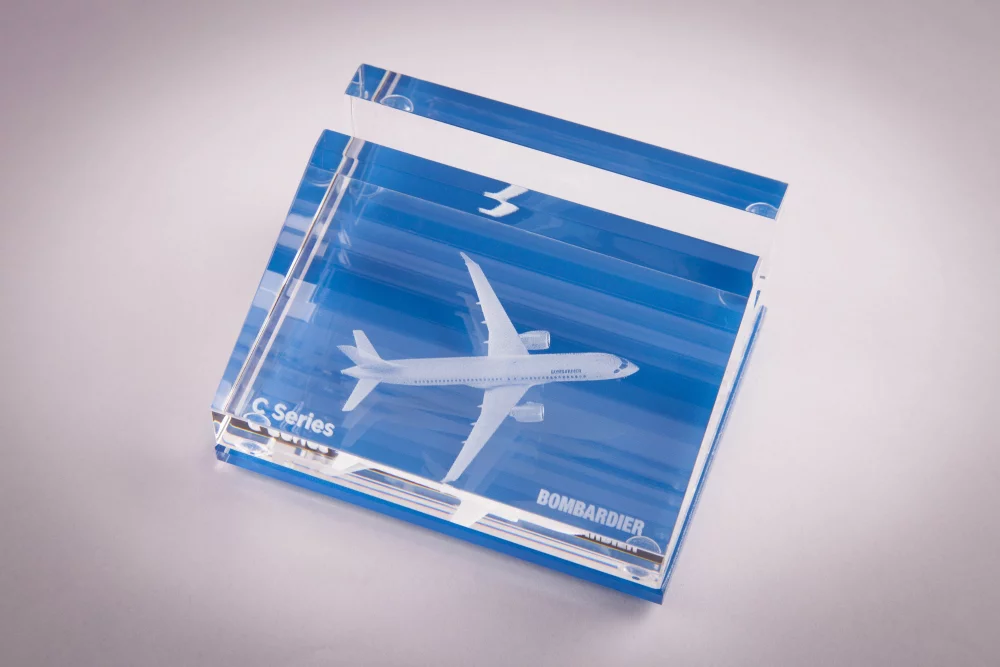 Porte-cartes de visite 3 3/4 x 1 1/4 x 3 1/8 pouces