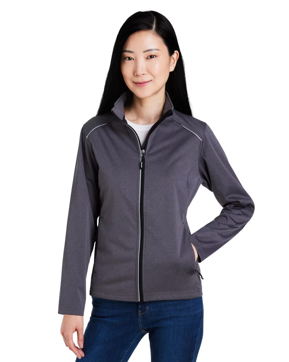 CORE 365 Ladies' Techno Lite Three-Layer Knit Tech-Shell