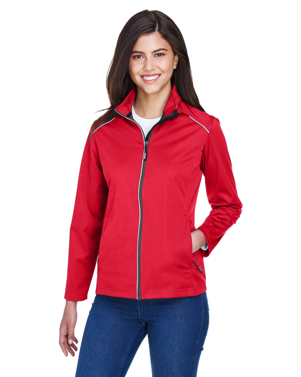 CORE 365 Ladies' Techno Lite Three-Layer Knit Tech-Shell