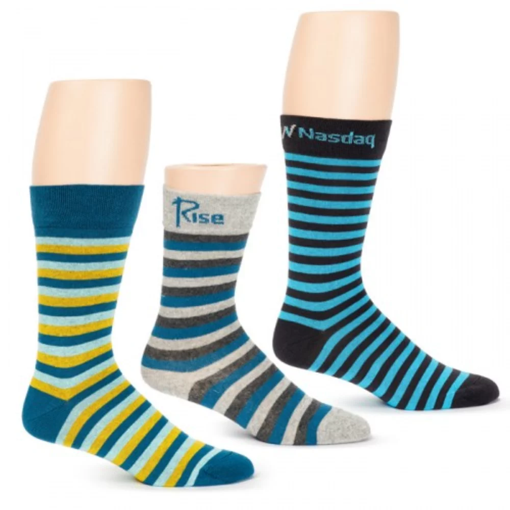 Chaussettes rayées personnalisées