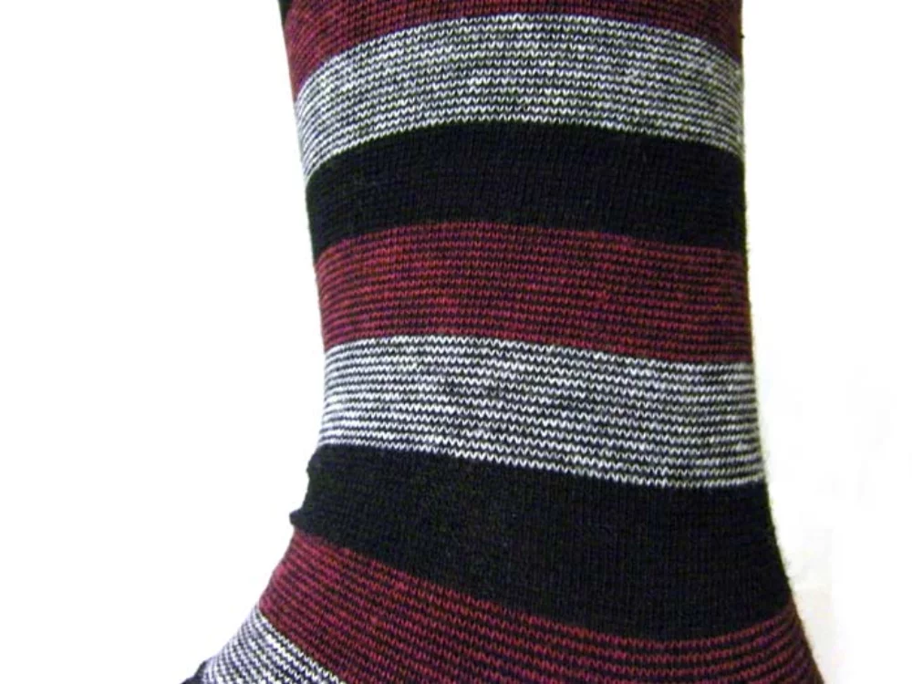 Custom Micro Multi Stripe Pattern Sock