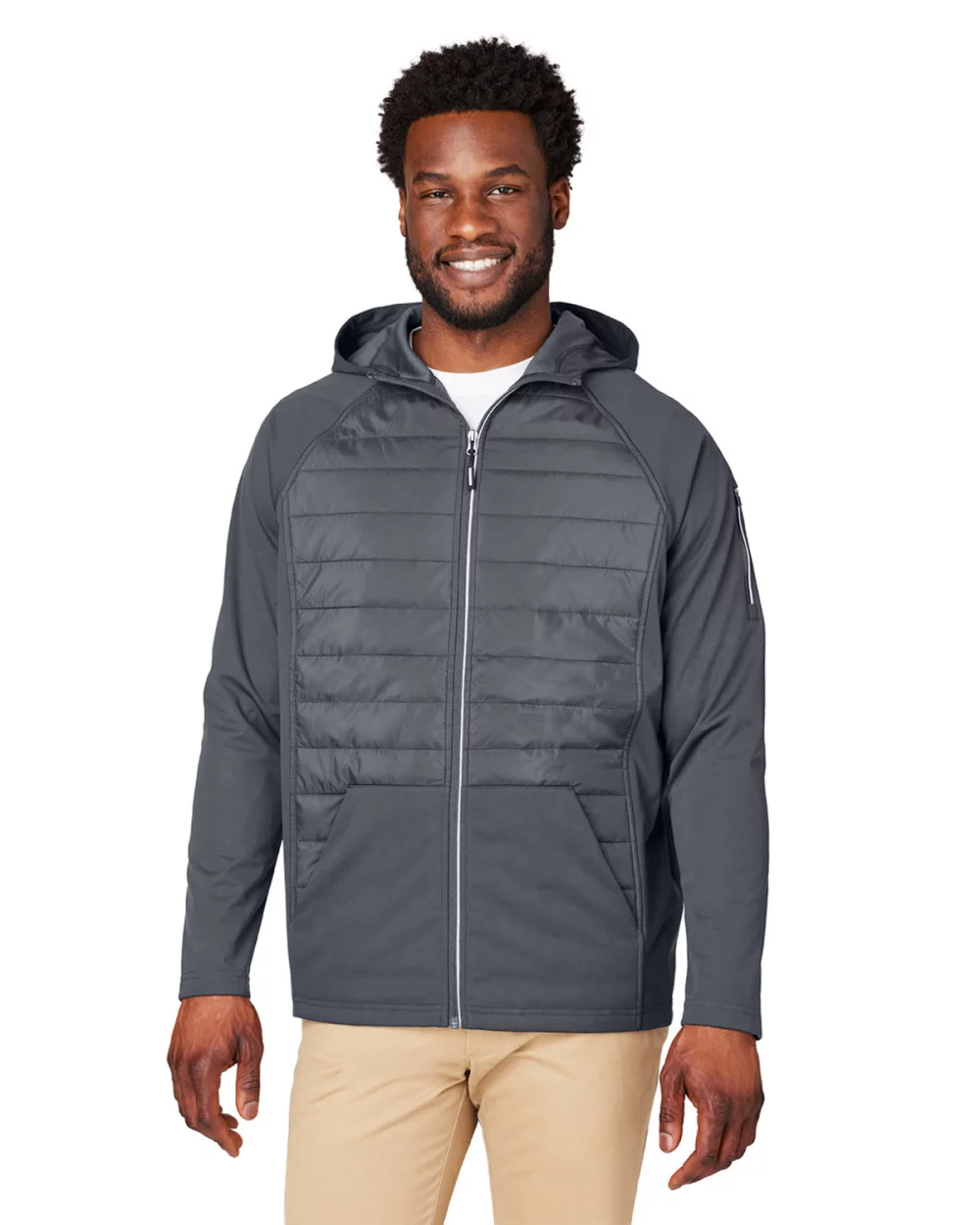 CORE 365 Unisex Techno Lite Hybrid Hooded Jacket