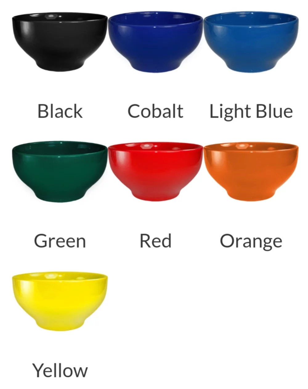 Coloured Footed Bowl 16oz