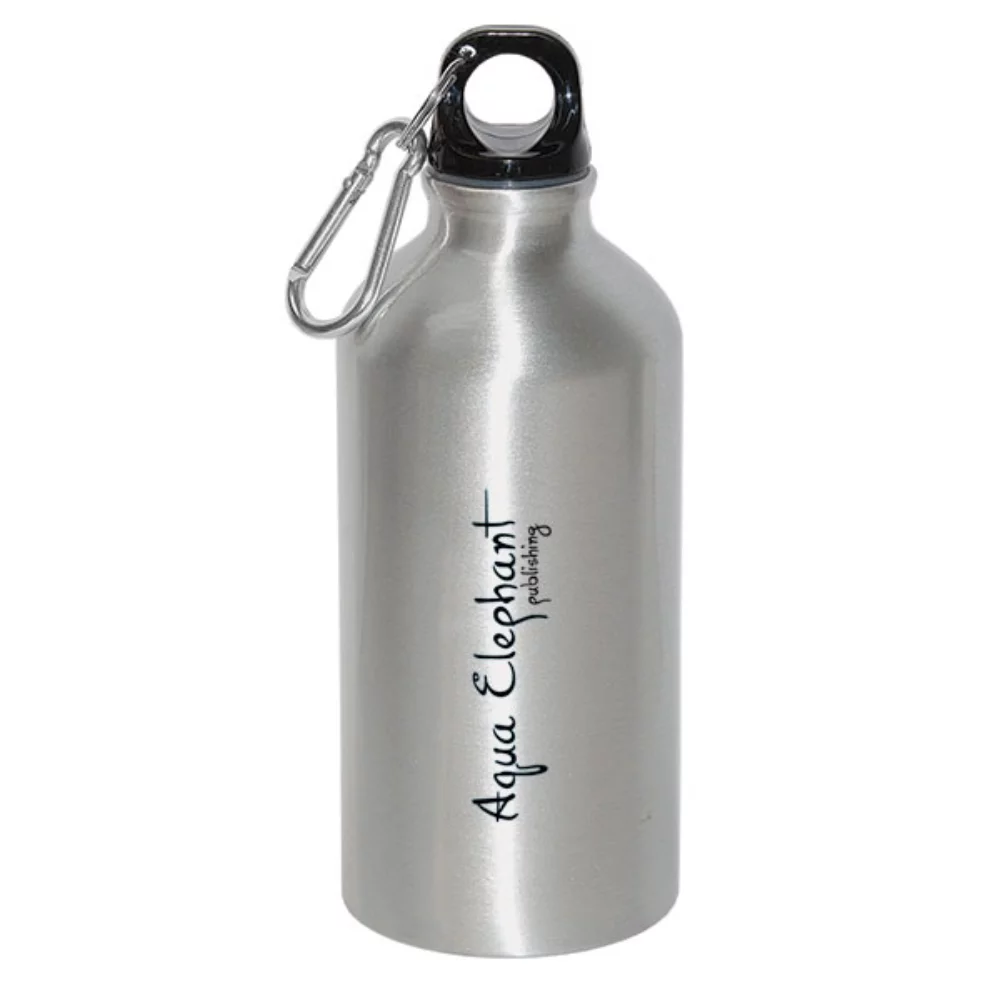 Bouteille d'eau en aluminium de 500 ml (17 oz liquides) avec mousqueton