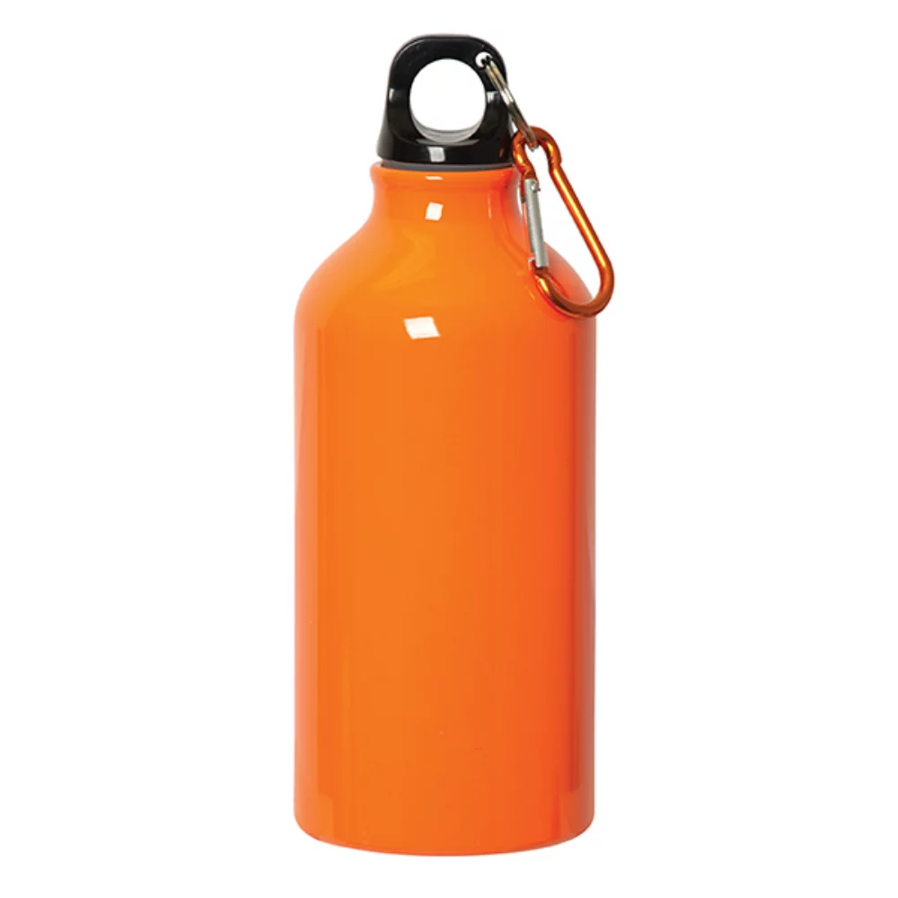 Bouteille d'eau en aluminium de 500 ml (17 oz liquides) avec mousqueton