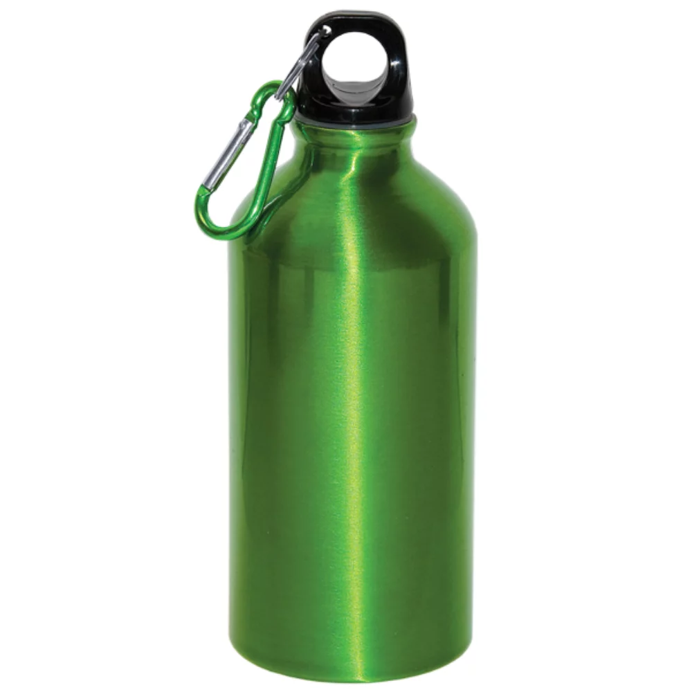 Bouteille d'eau en aluminium de 500 ml (17 oz liquides) avec mousqueton