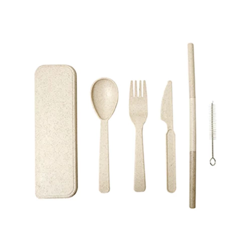 Ensemble de boîtes à ustensiles en fibre de blé