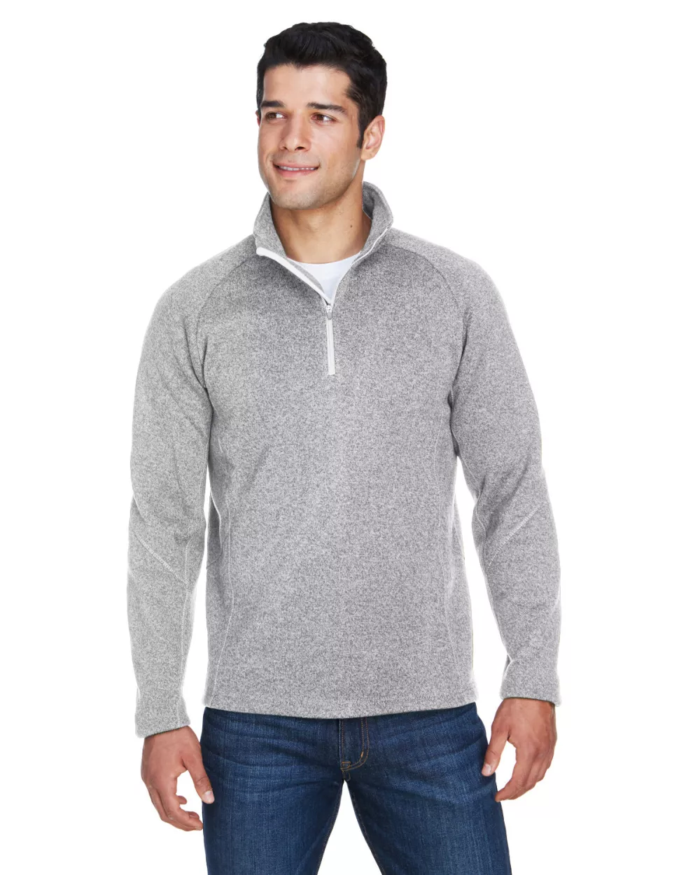 DEVON AND JONES Adult Bristol Sweater Fleece Quarter-Zip