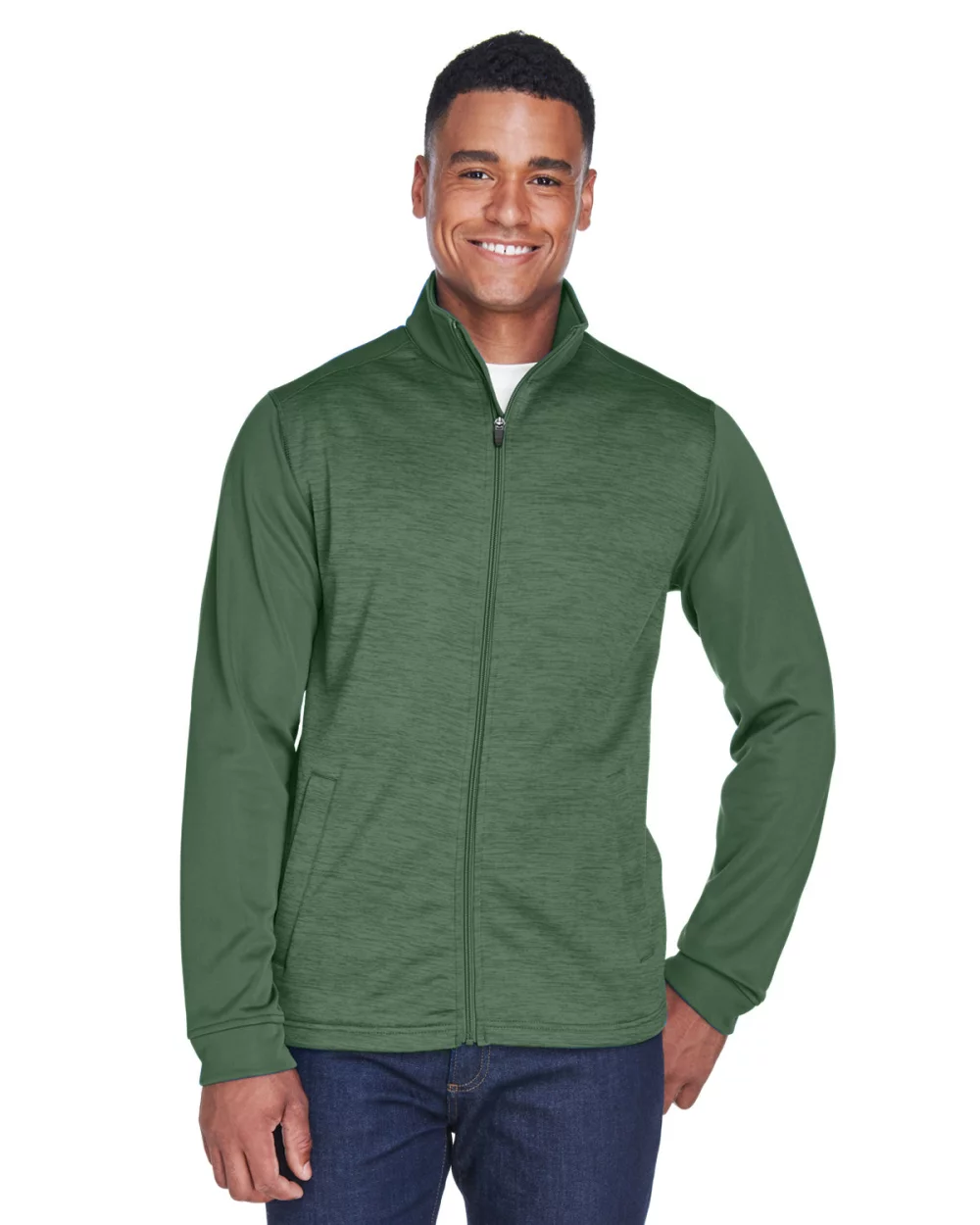 Veste polaire à fermeture éclair intégrale DEVON AND JONES pour homme, modèle Newbury en mélange de couleurs.