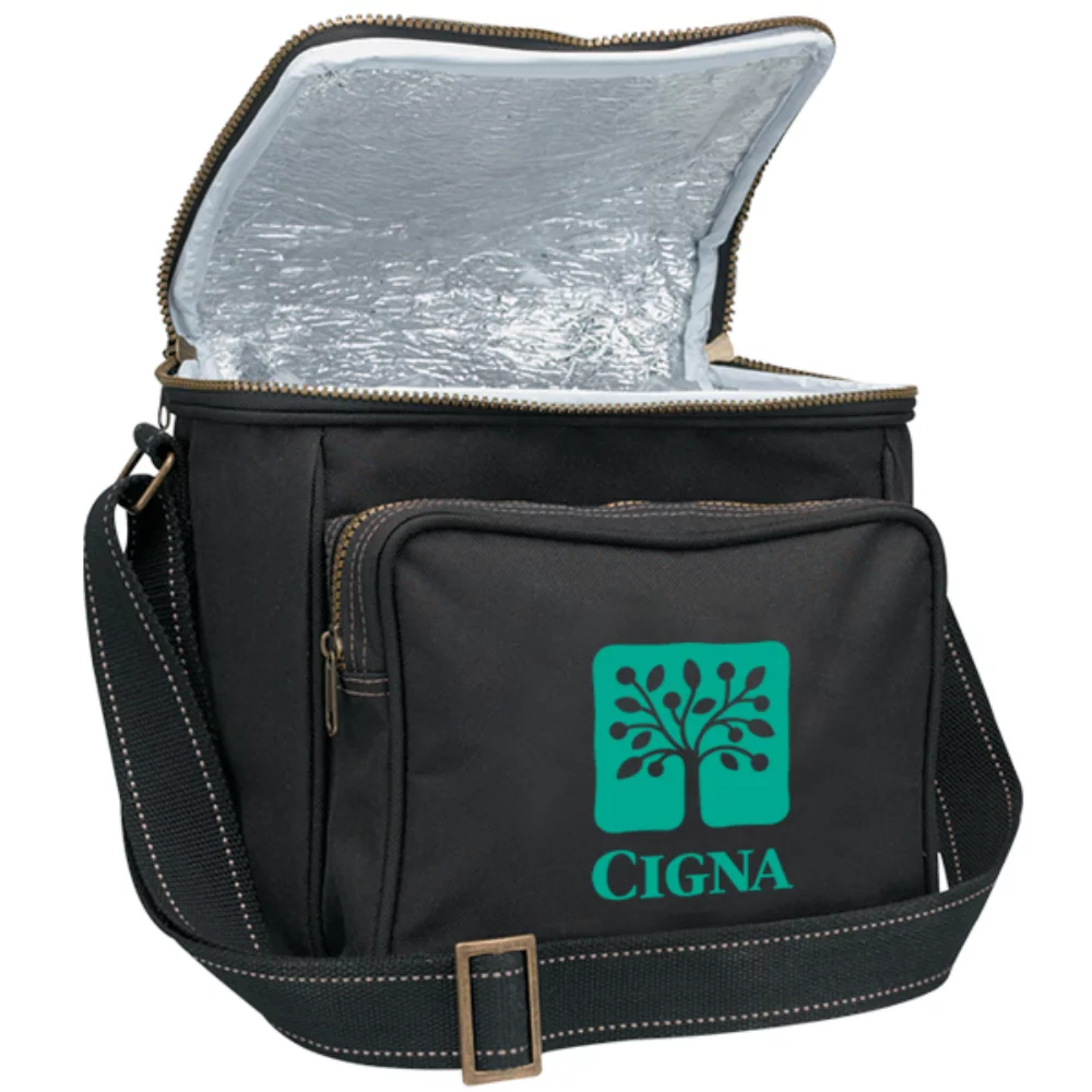 6 Pack Cooler Bag with Two-tone Webbing