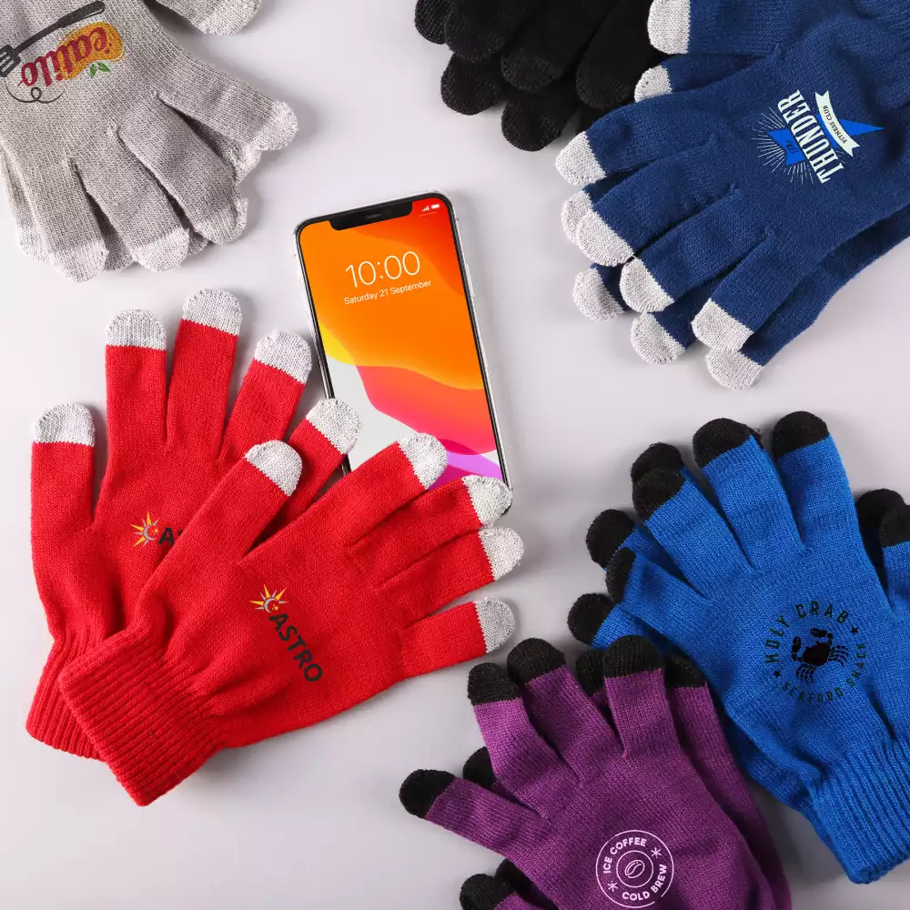 Gants tactiles en tricot