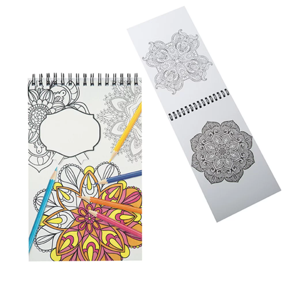 Mini Coloring Book With Spiral Binding