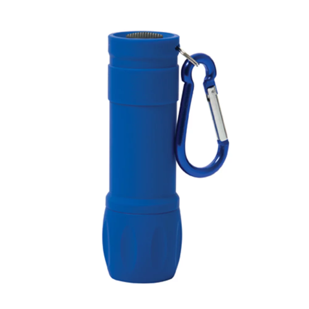 Lampe de poche en plastique Flarestar 9 LED avec mousqueton