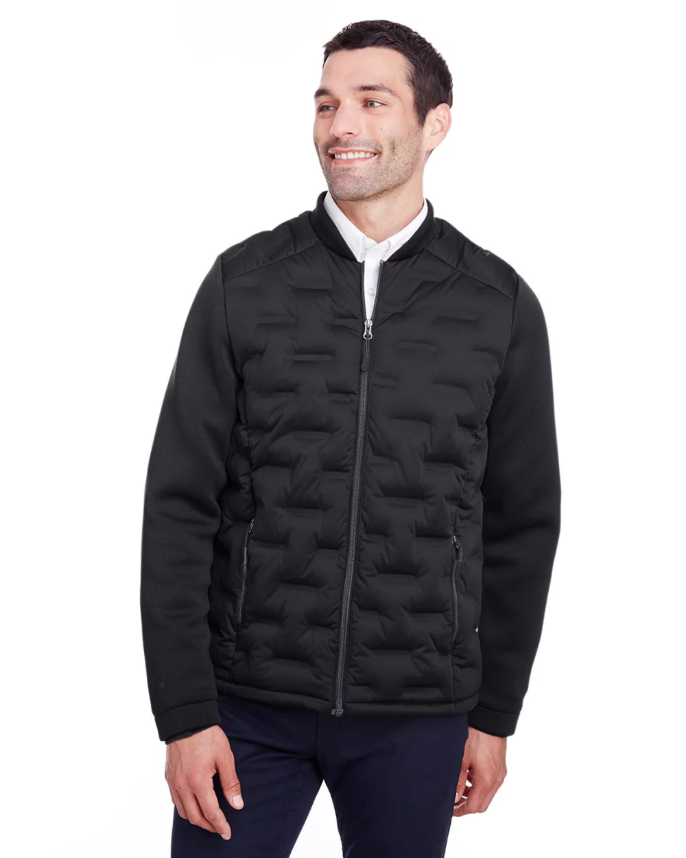 NORTH END Men's Loft Pioneer Hybrid Bomber Jacket