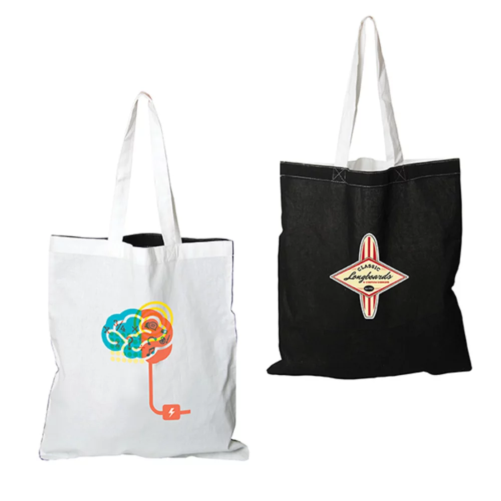 Belleflower Two-Tone Cotton Tote Bag