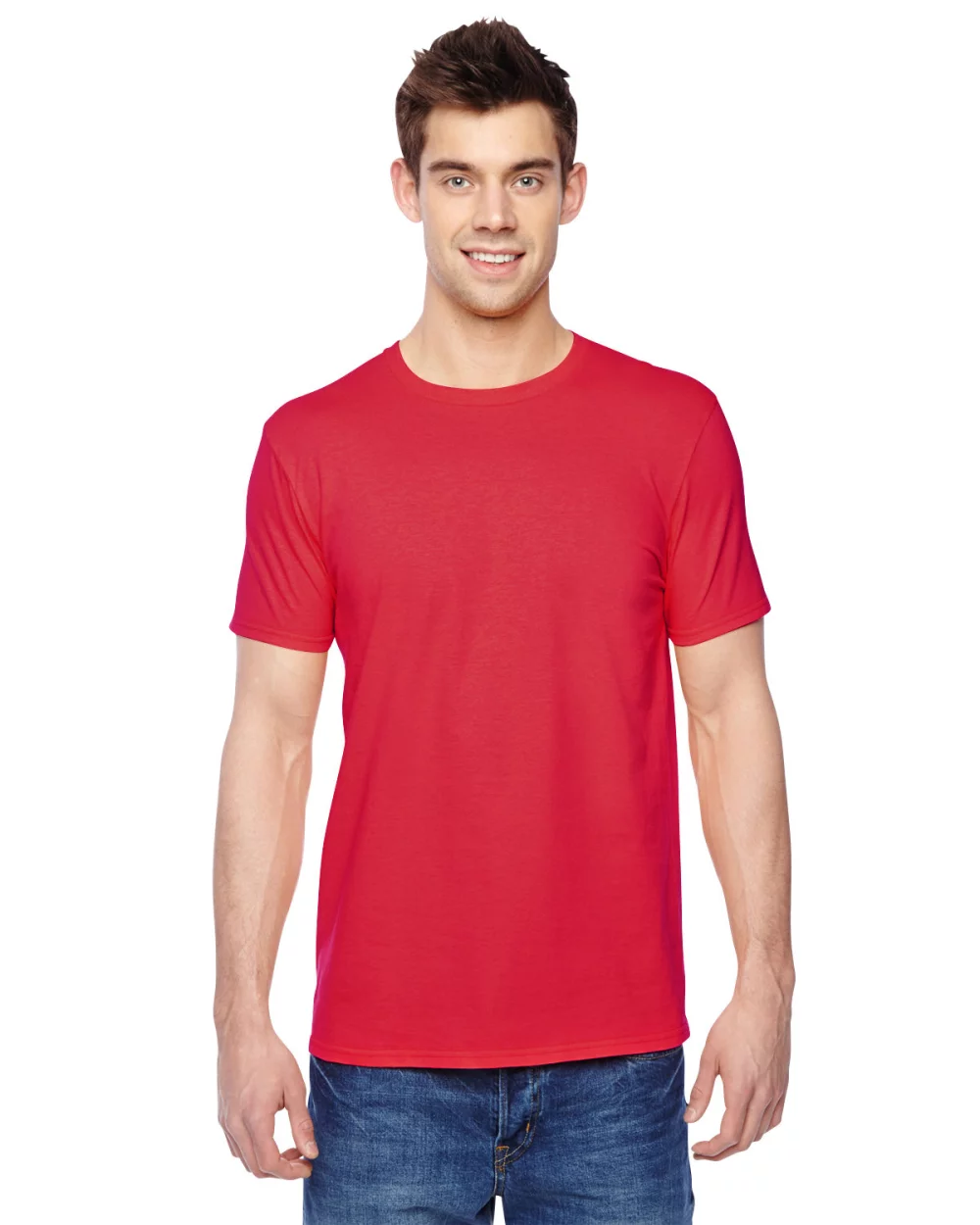 T-shirt col rond adulte en jersey Sofspun® de Fruit of the Loom