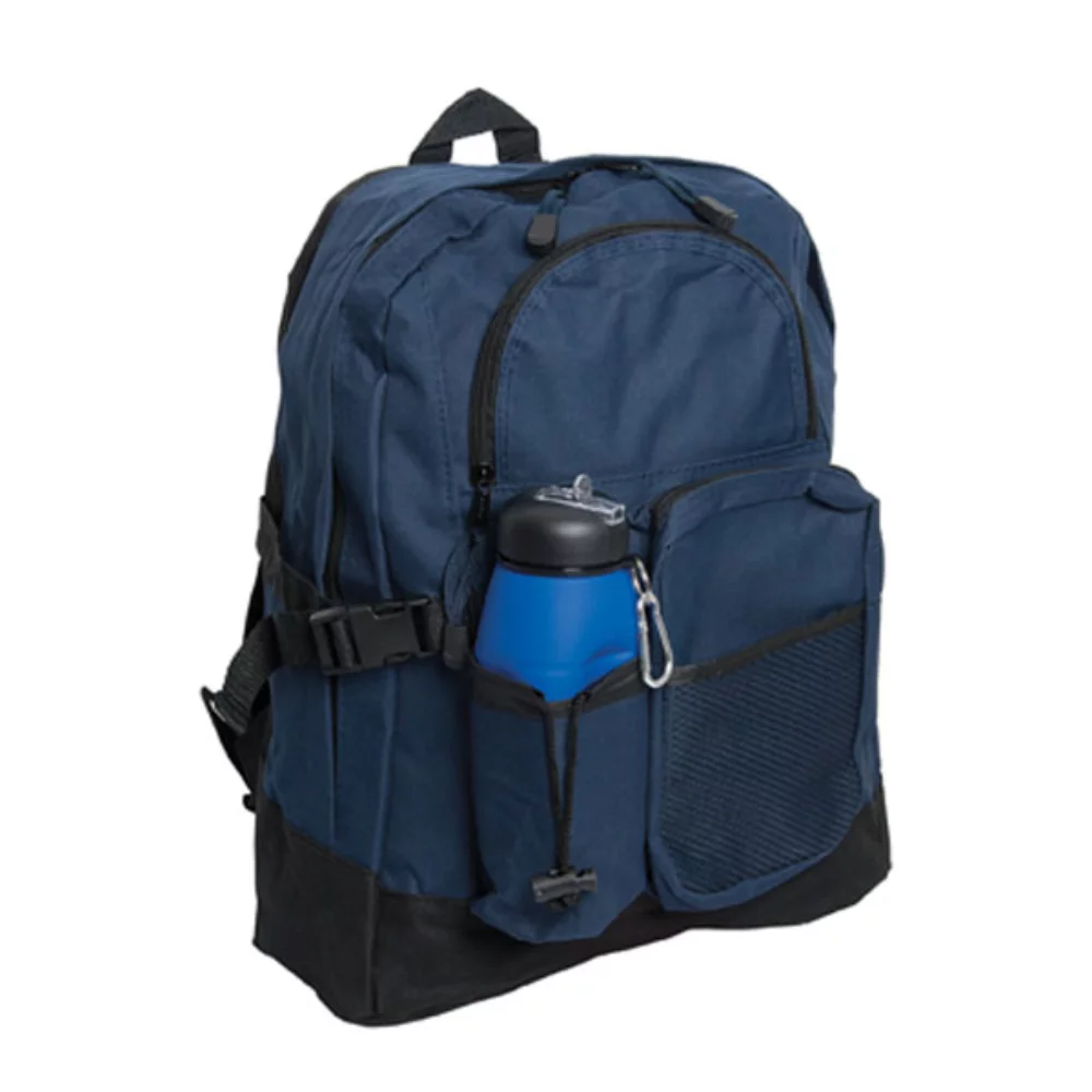Backpack with 3 Zippered Compartments