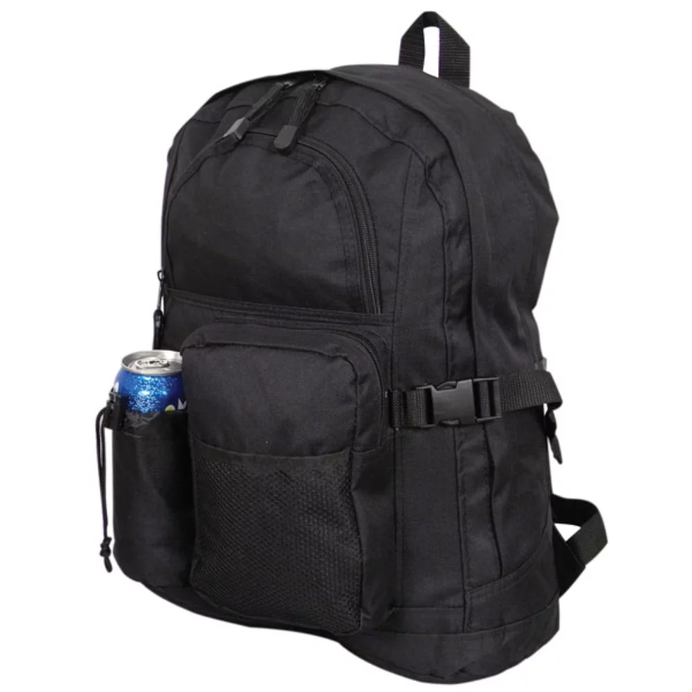 Backpack with 3 Zippered Compartments