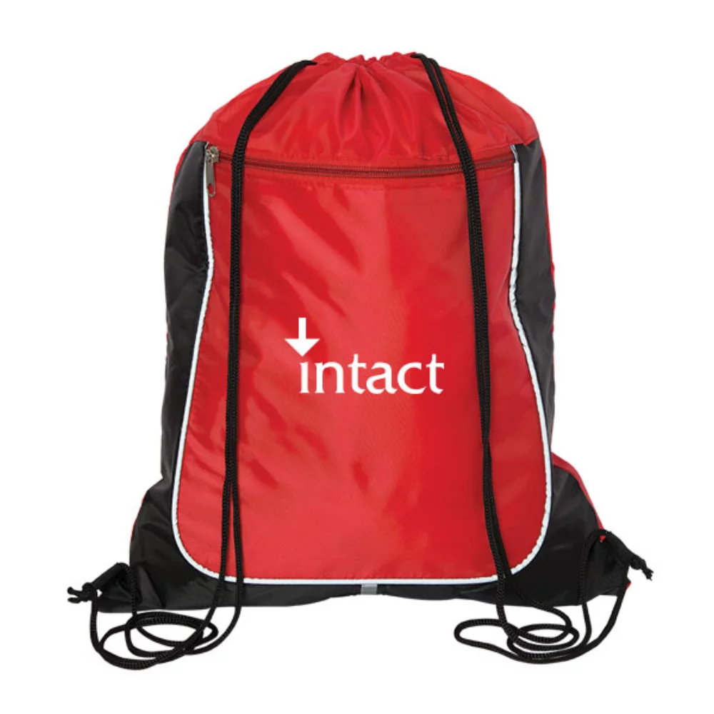 Lonsdale Drawstring Reflective Cinch Backpack