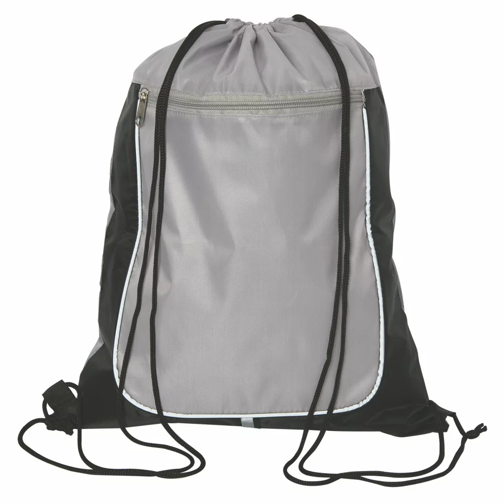 Lonsdale Drawstring Reflective Cinch Backpack