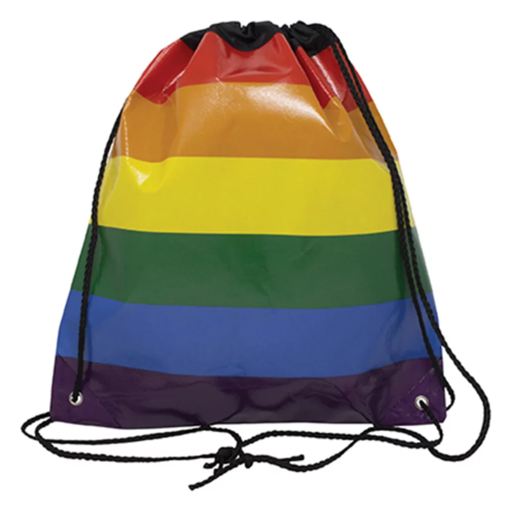 Jumbo Rainbow Drawstring Backpack