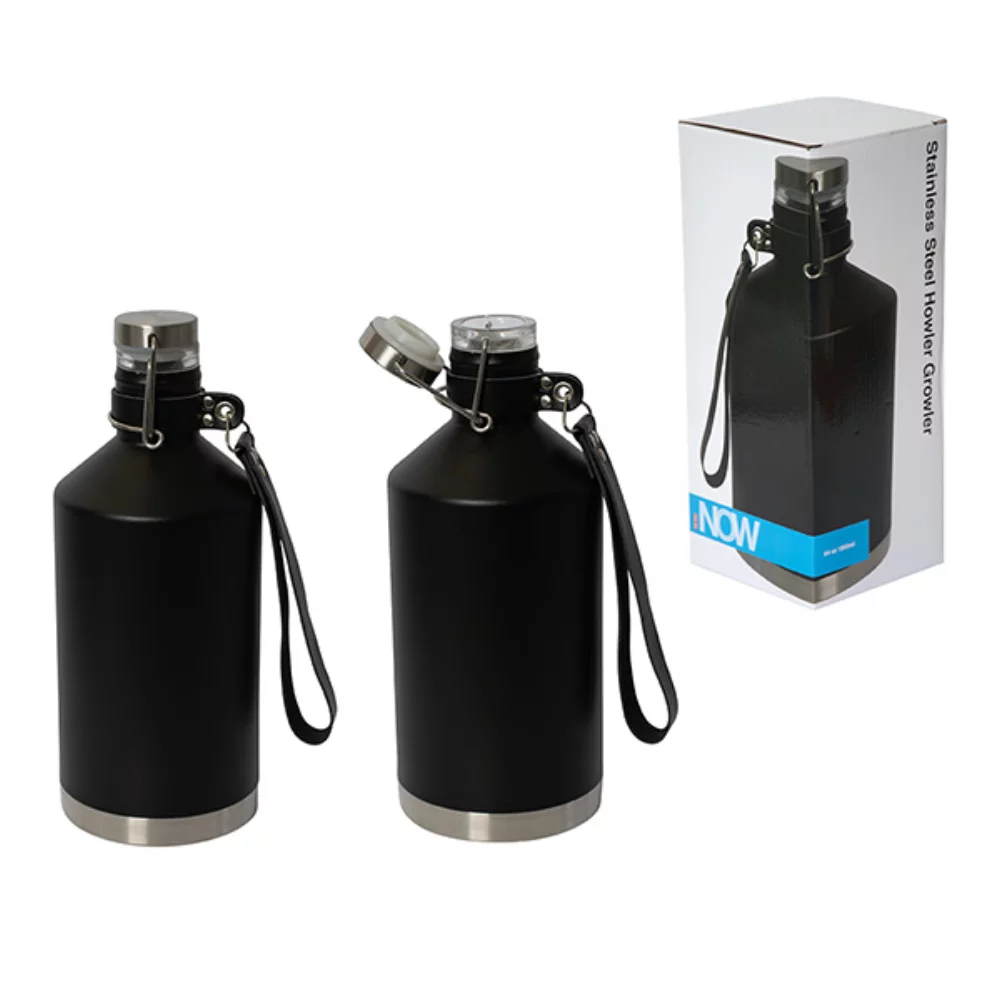 1,89 L (64 oz liquides) Growler en acier inoxydable Brewmaster