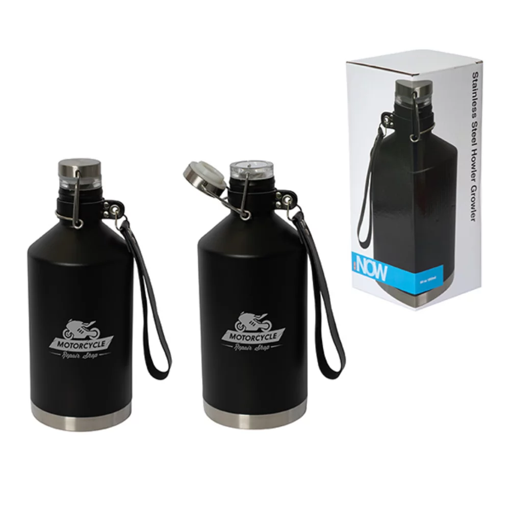 1,89 L (64 oz liquides) Growler en acier inoxydable Brewmaster