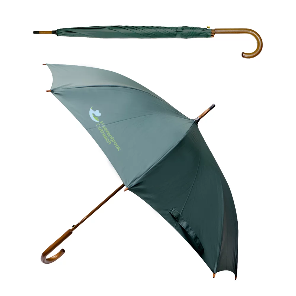 EXECUTIVE UMBRELLA: 48" Arc with Hook Handle