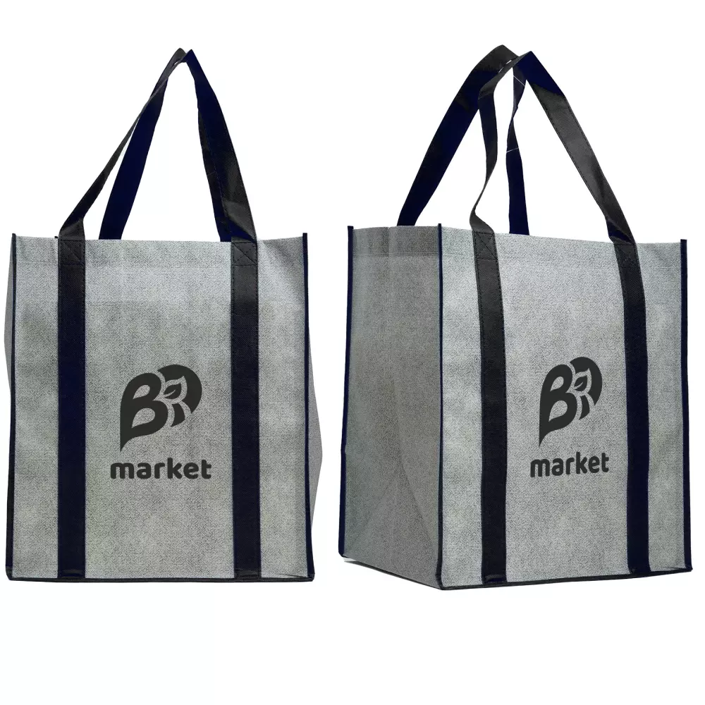 Heathered Jumbo Non-Woven Tote Bag