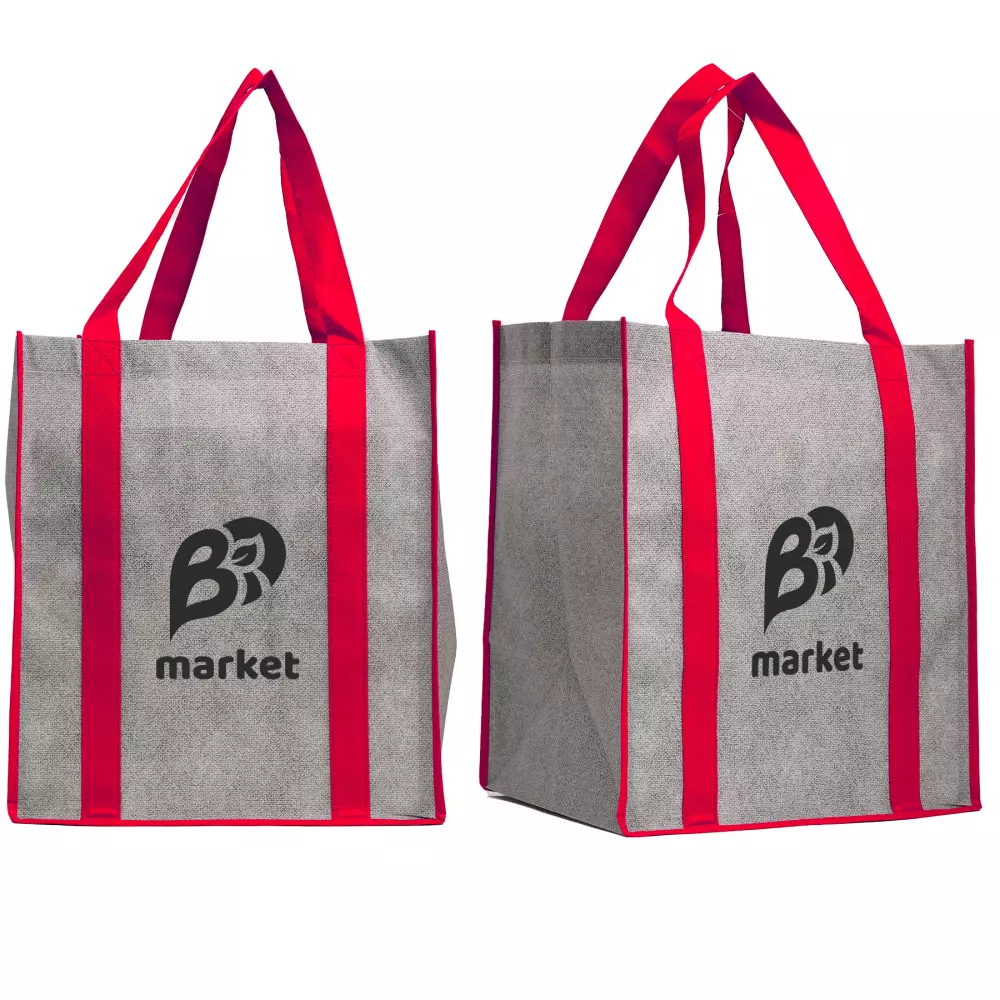 Heathered Jumbo Non-Woven Tote Bag