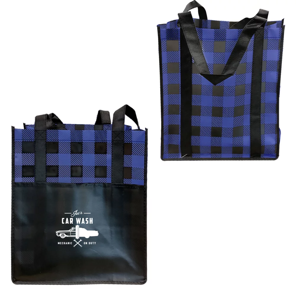 Lumberjack Plaid Laminated Tote