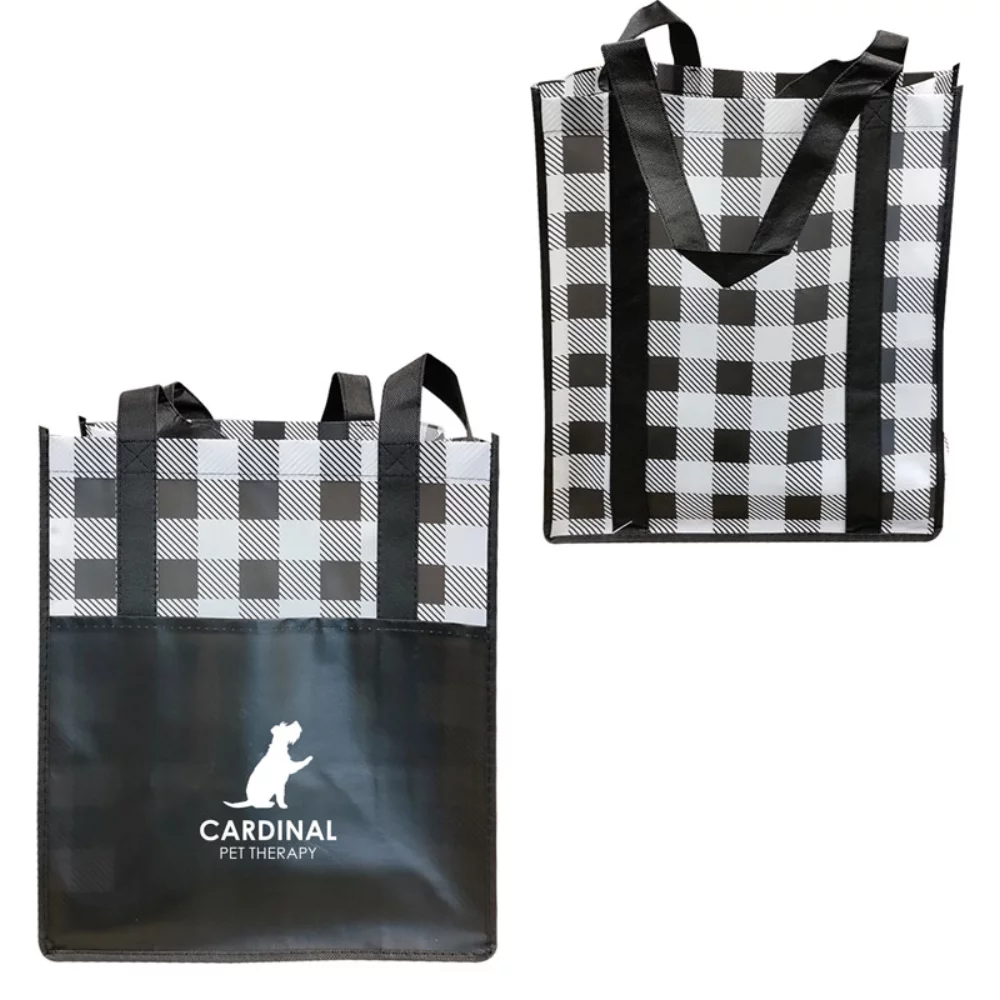 Sac en toile cirée à carreaux de bûcheron