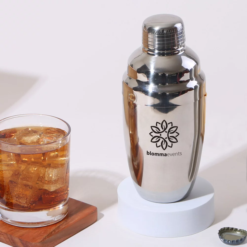 Shaker à cocktails en acier inoxydable de 500 ml (17 oz liquides).