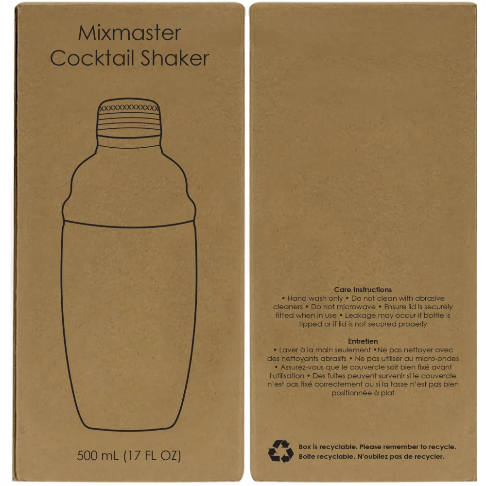Mixmaster 500 Ml. (17 Fl. Oz.) Stainless Steel Cocktail Shaker