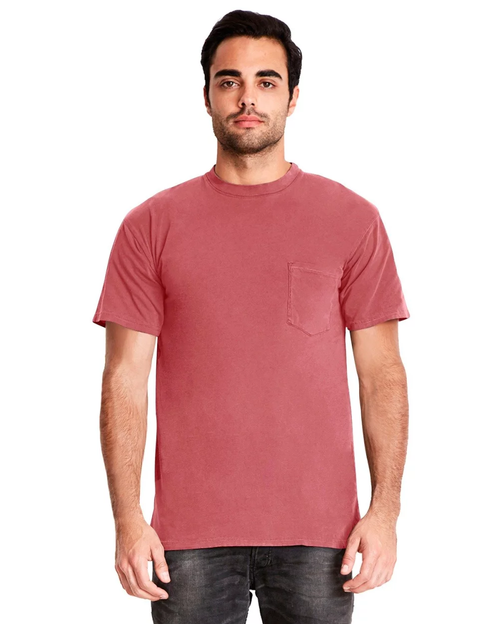 T-shirt Adulte à teinture inspirée avec poche de NEXT LEVEL APPAREL