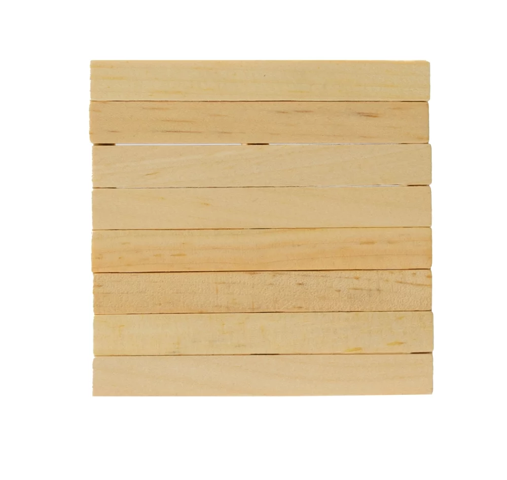 Sous-verre en bois pour impression numérique taille 3,75 pouces.