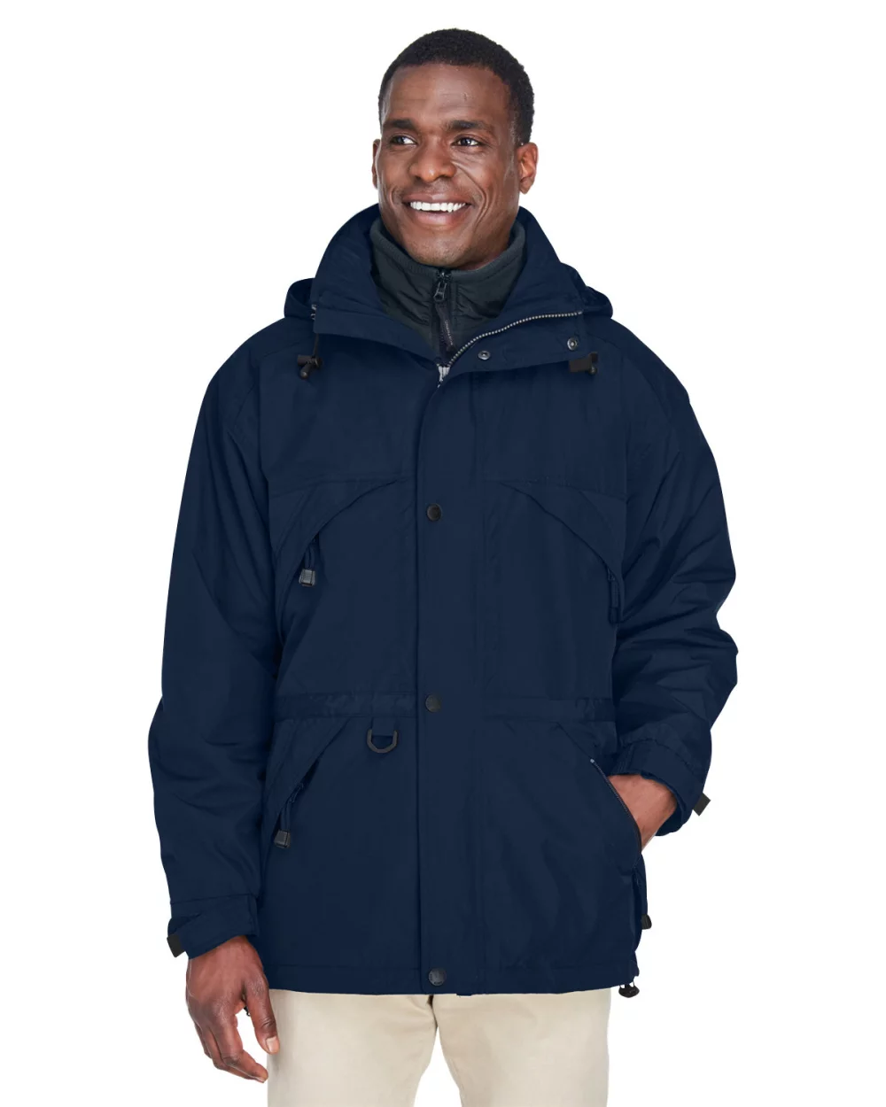 Parka 3-en-1 pour adulte NORTH END avec finitions en dobby