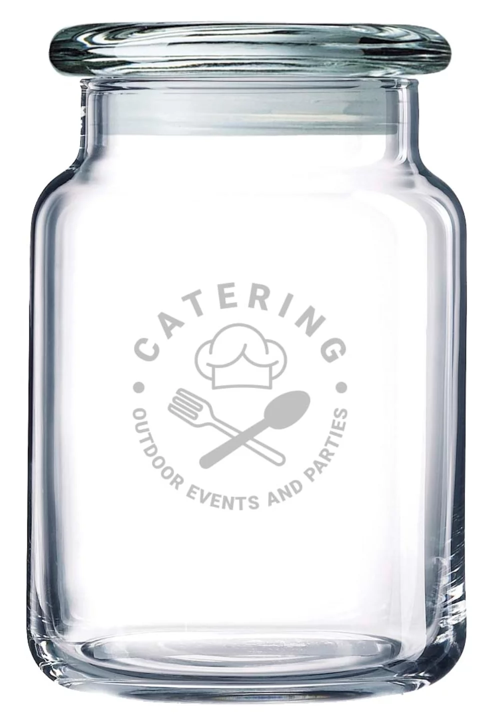 Pot à bonbons en verre transparent de 26 oz avec couvercle