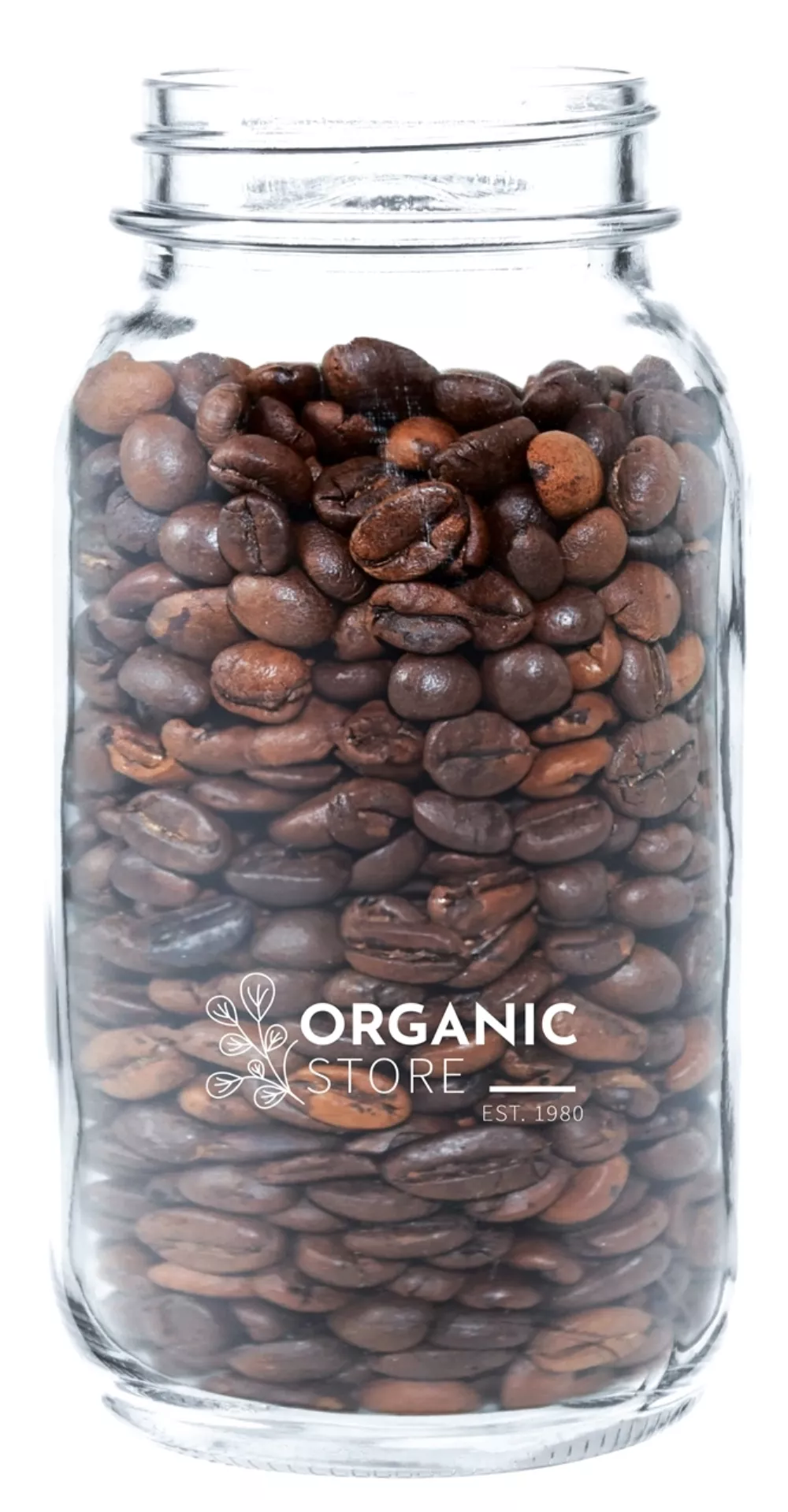 Pot carré en verre transparent de 32 onces Canmore