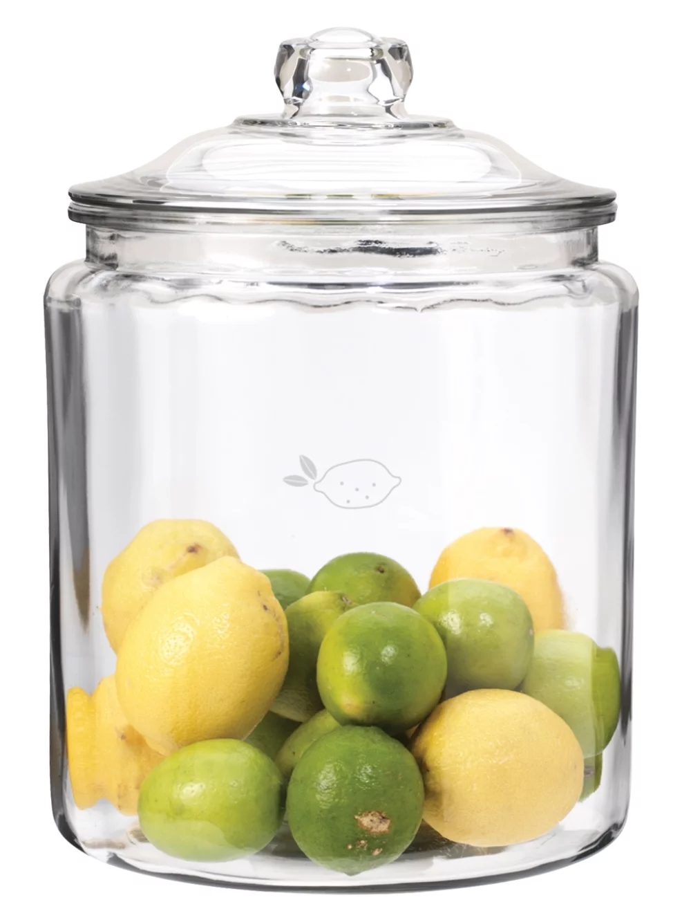 Grand bocal en verre transparent de 128 oz avec couvercle en verre.