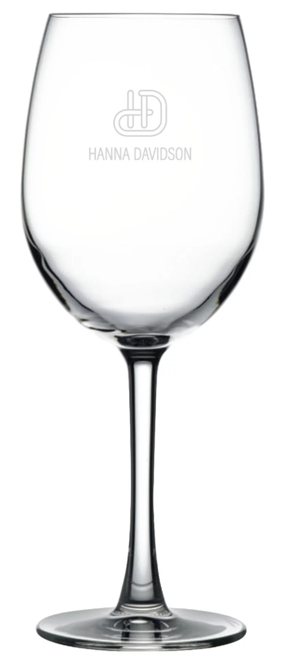 ~Arlington 16oz crystalline stemmed wine glass S/2 in an Ovation black gift box