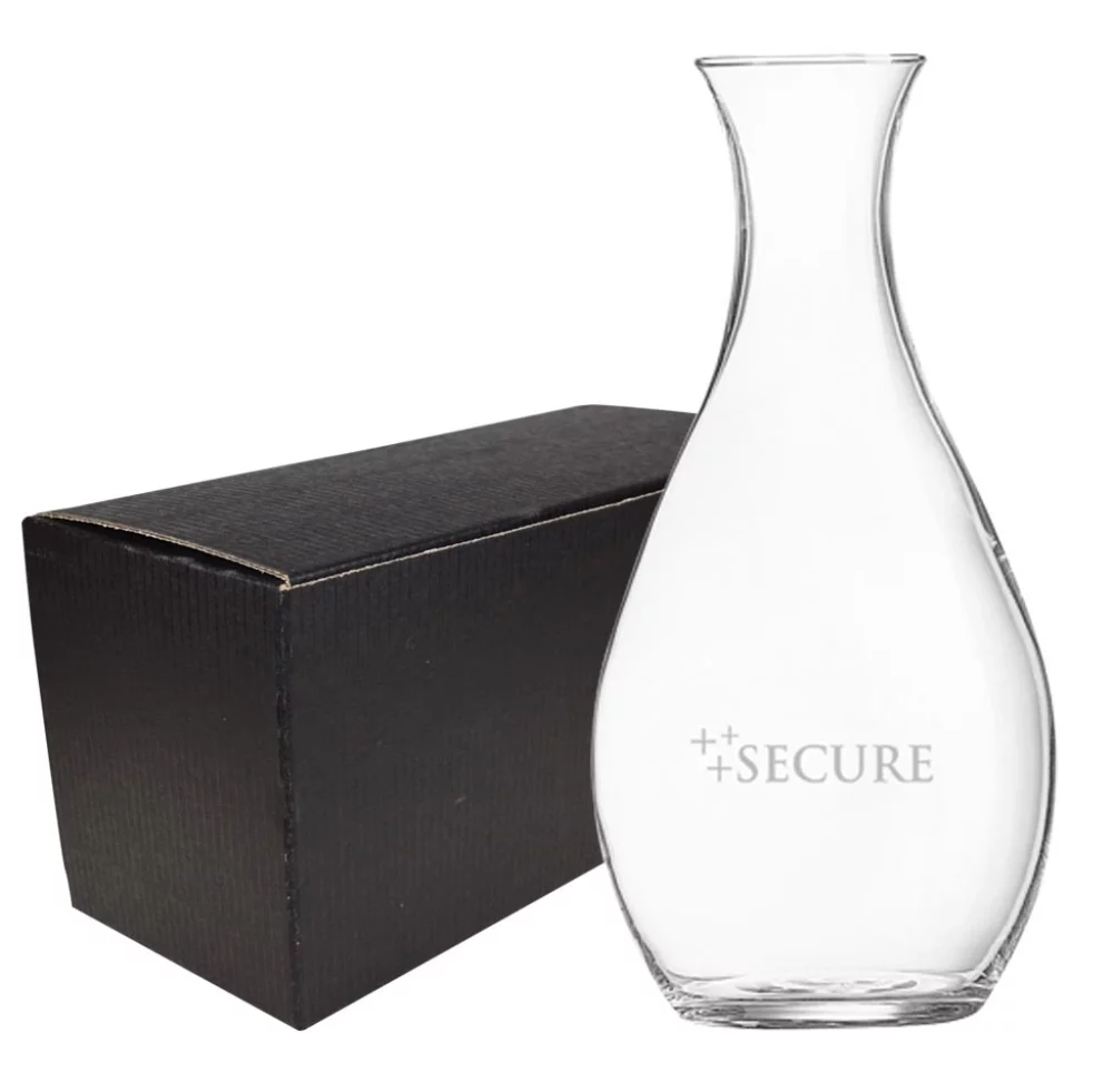 Carafe de 33,75 oz avec une boîte cadeau Jet