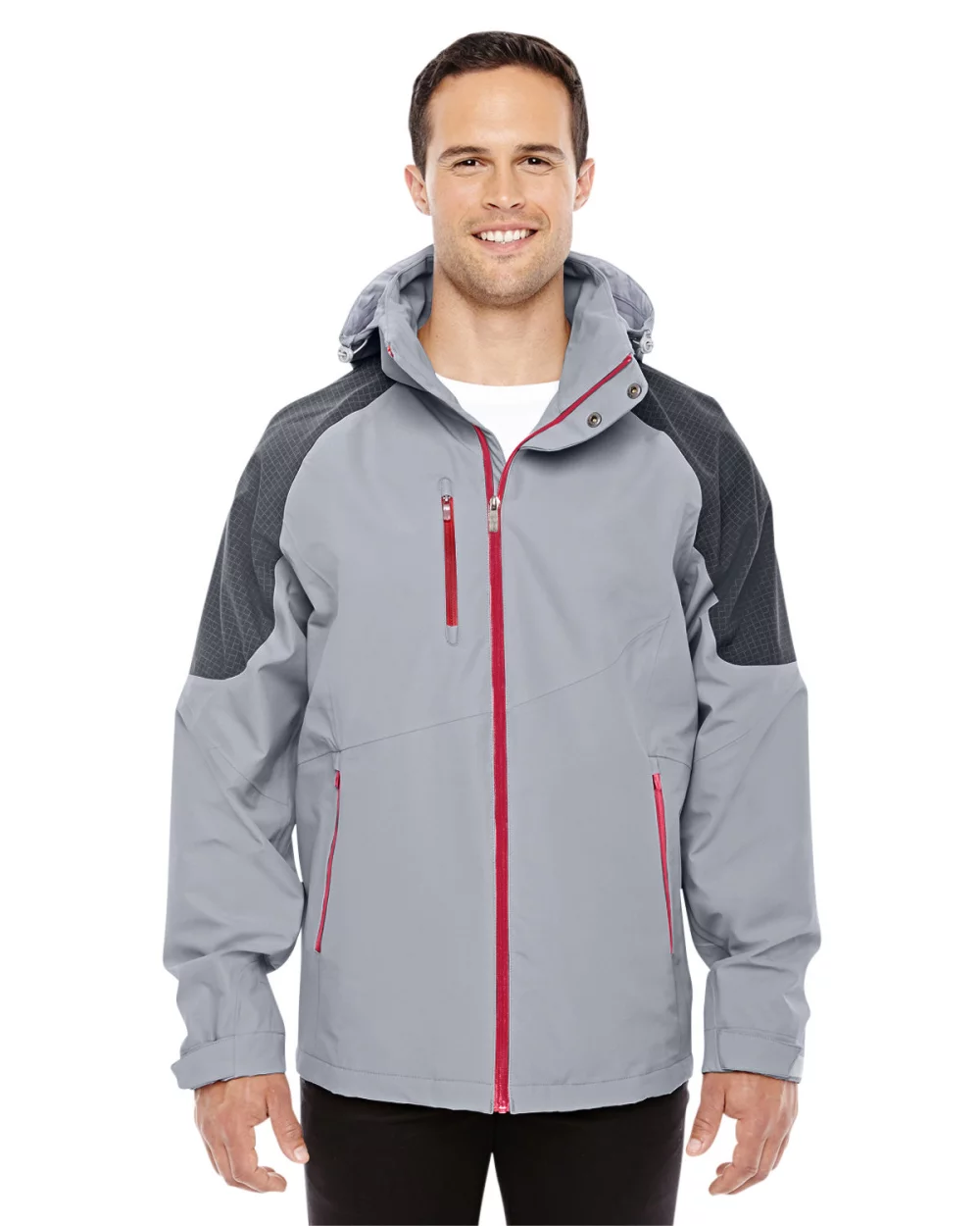 Veste coquille scellée par coutures interactive Impulse pour hommes de NORTH END SPORT RED.